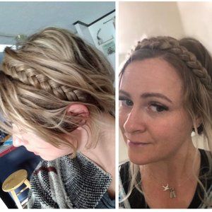 New braid hair accessory caramel blonde